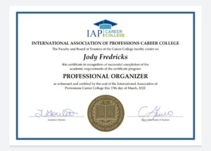 jody certificate 300x215 - Jody Fredricks