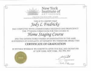 jody home staging cert 300x235 - Jody Fredricks